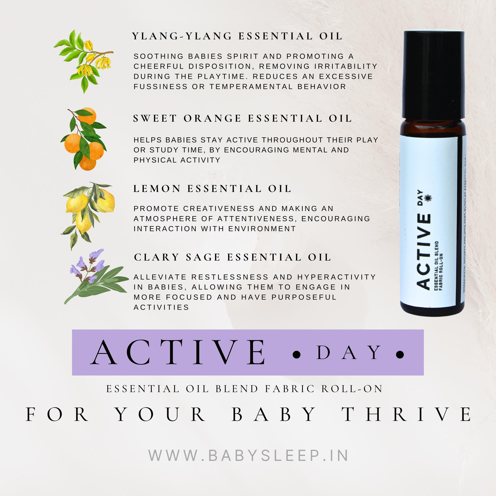 ACTIVE *day* | organic aroma oils blend for babies |