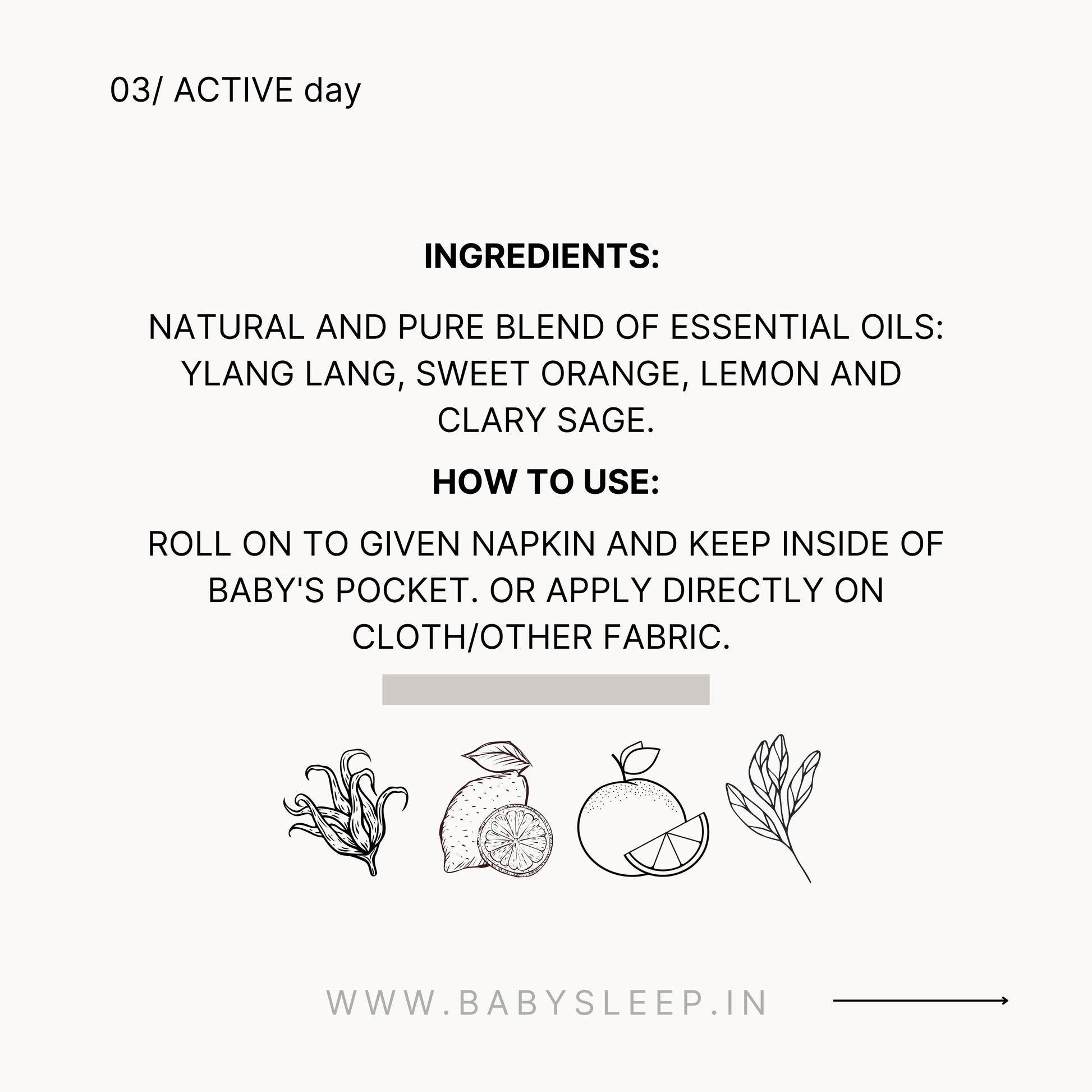 ACTIVE *day* | organic aroma oils blend for babies |