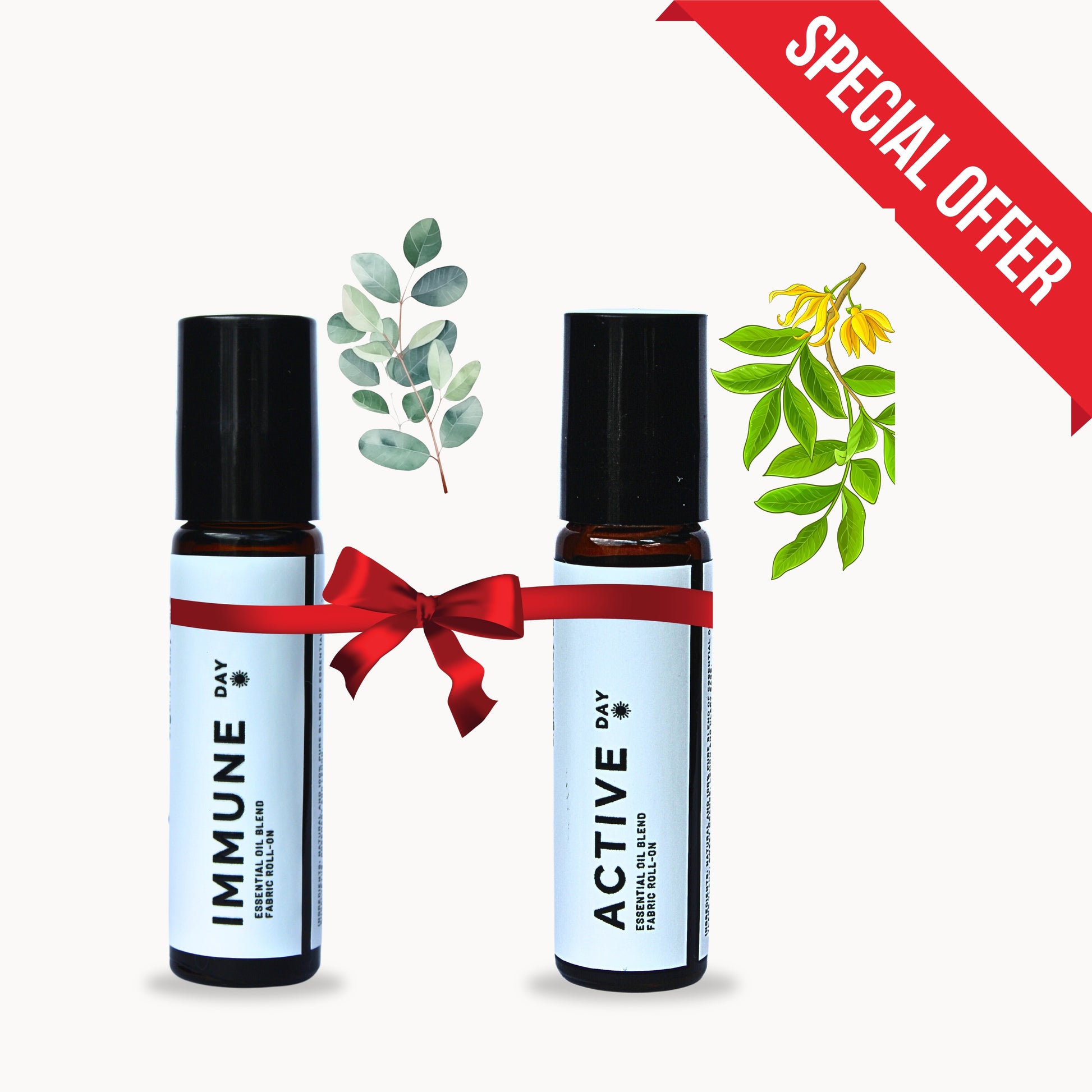 1+1 combo: IMMUNE *day* + ACTIVE *day* organic aroma oils blend for babies I