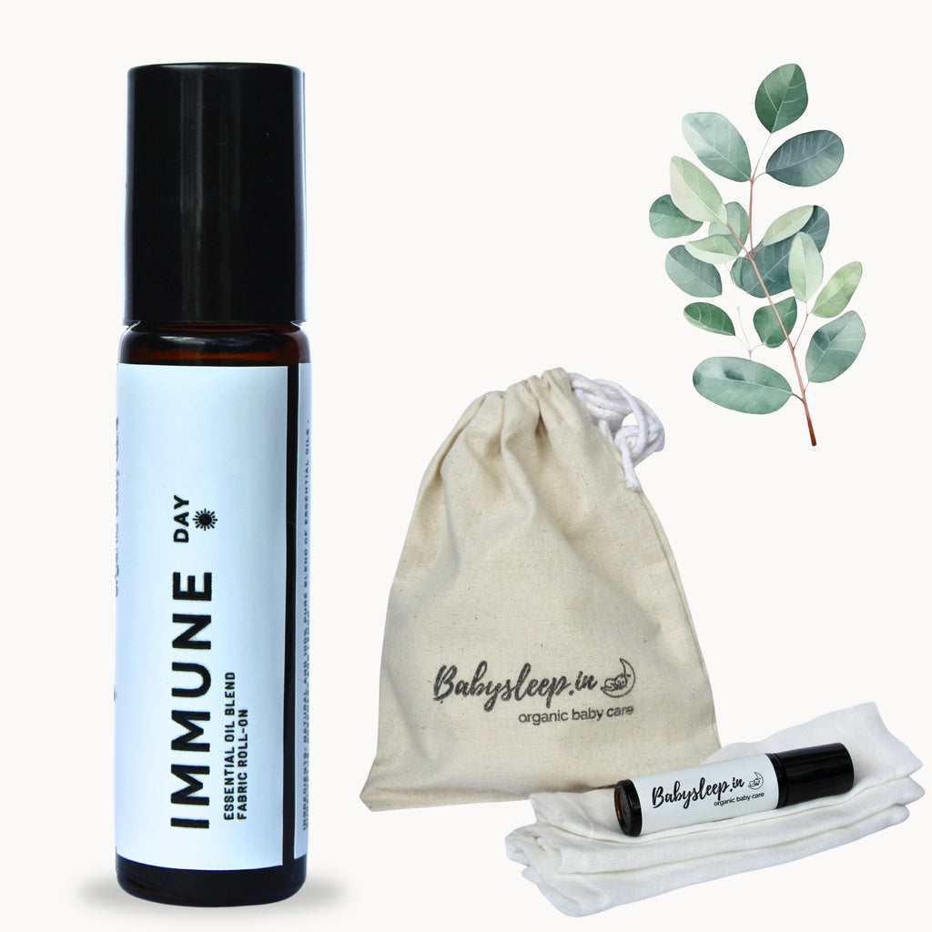 1+1 combo: IMMUNE *day* + ACTIVE *day* organic aroma oils blend for babies I