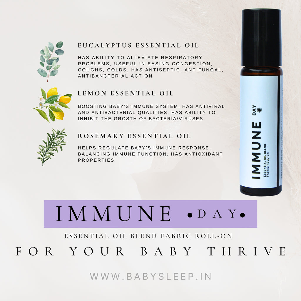 1+1 combo: IMMUNE *day* + SLEEP *day* organic aroma oils blend for babies I