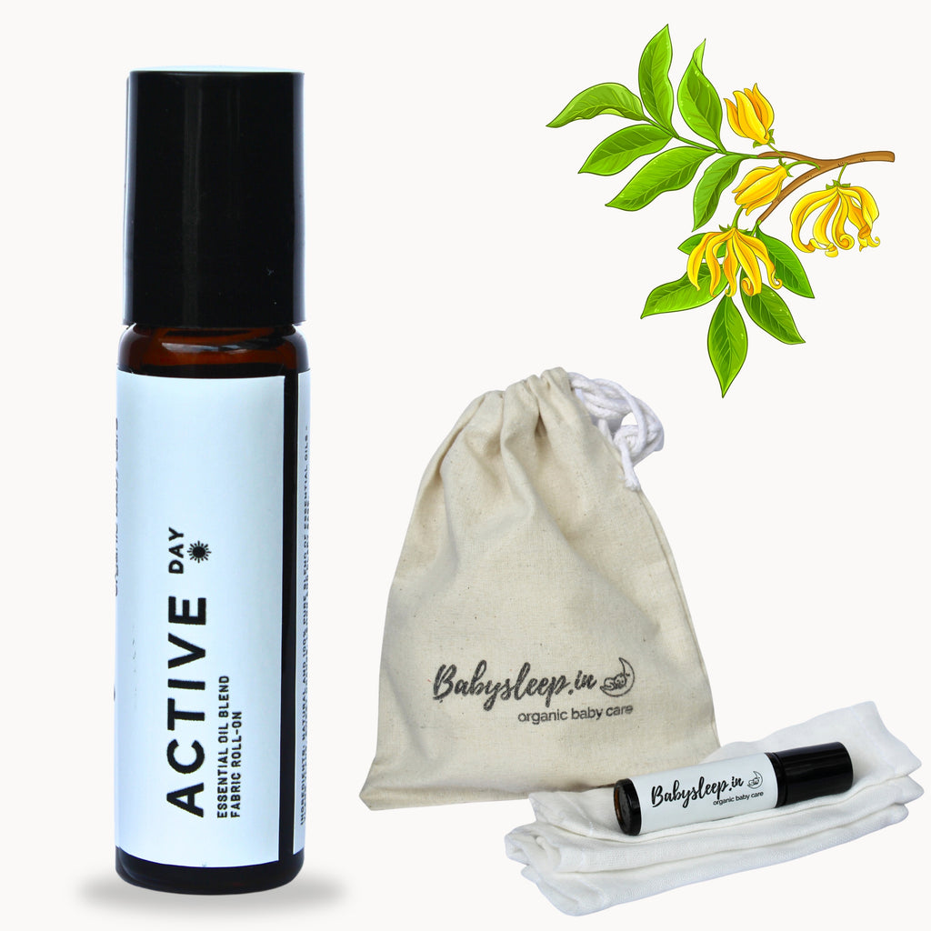 1+1 combo: IMMUNE *day* + ACTIVE *day* organic aroma oils blend for babies I