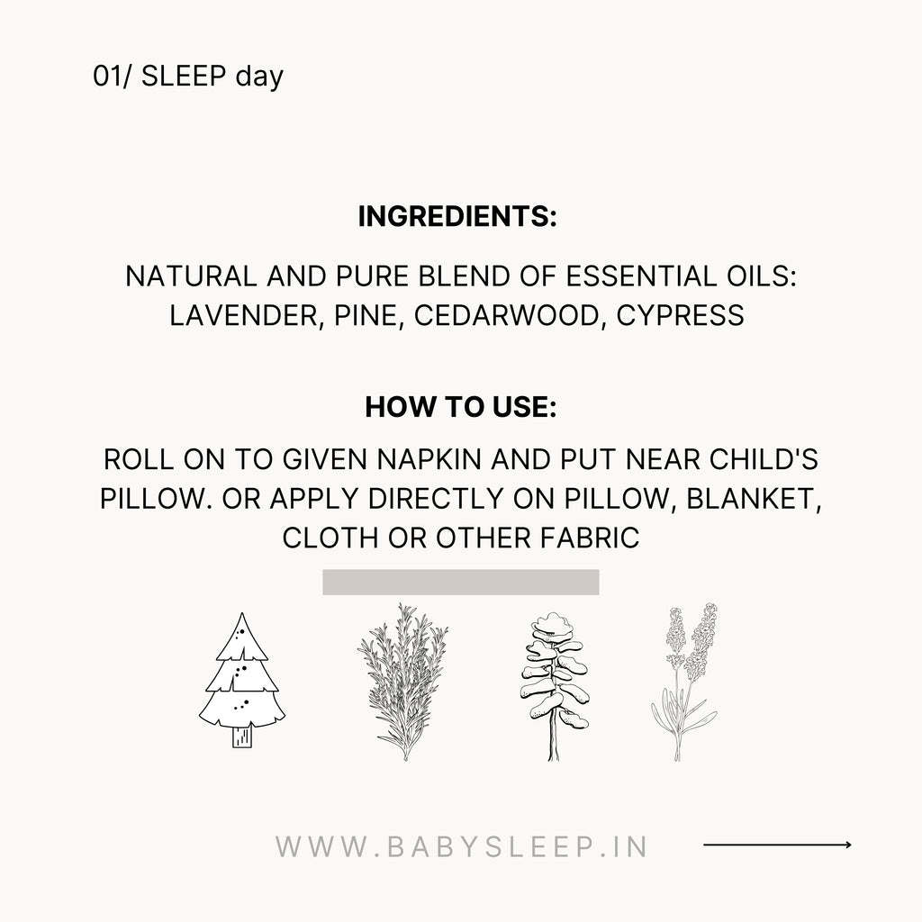 1+1 combo: IMMUNE *day* + SLEEP *day* organic aroma oils blend for babies I