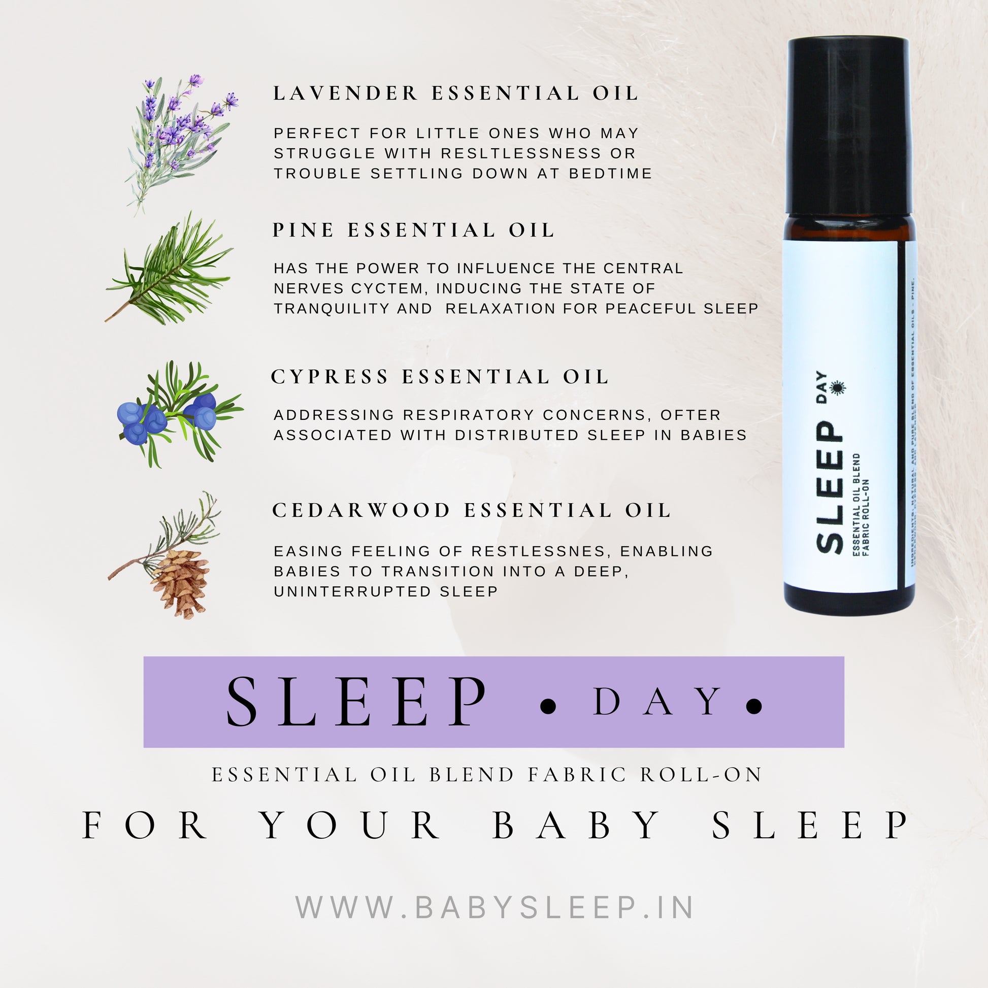 1+1 combo: IMMUNE *day* + SLEEP *day* organic aroma oils blend for babies I