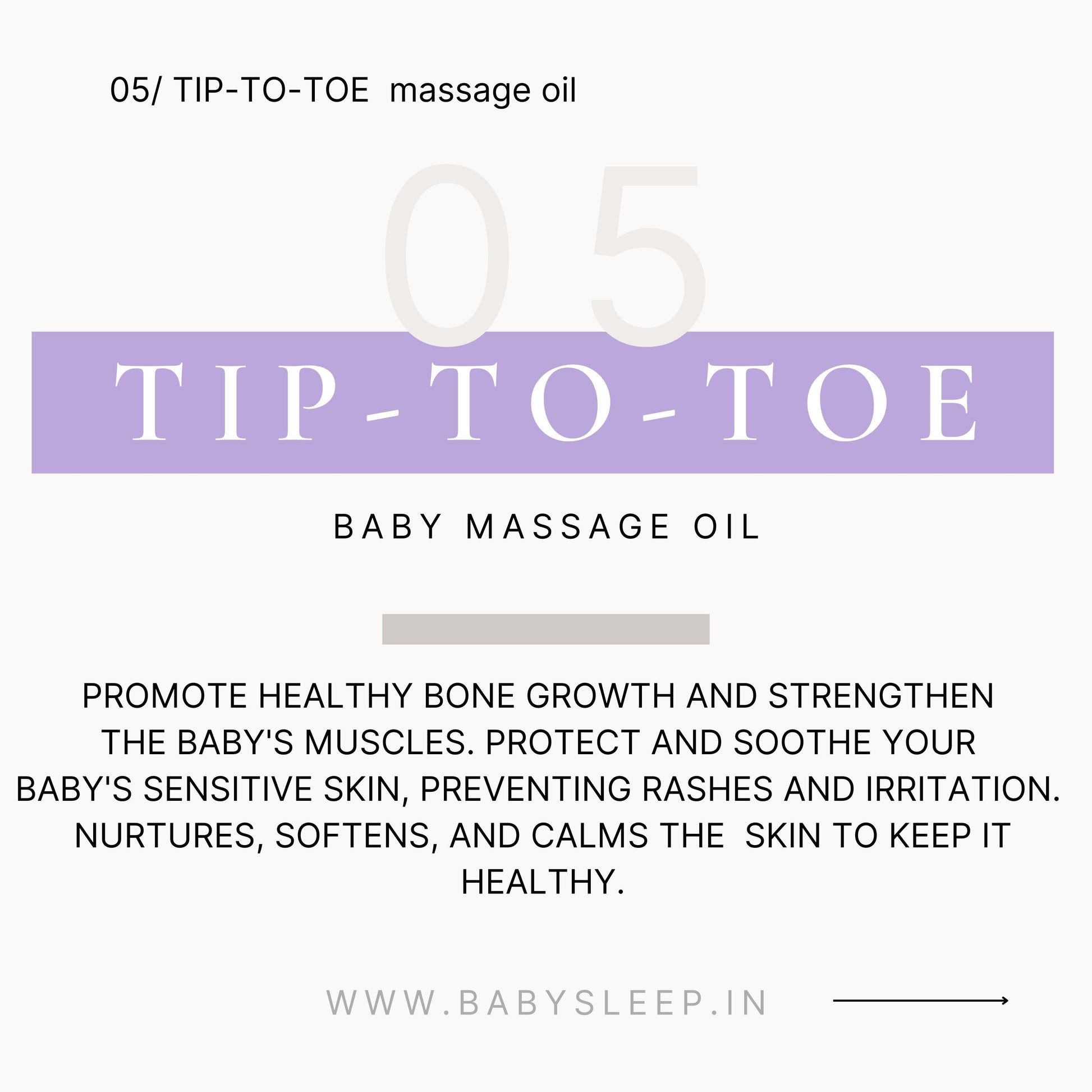 TIP-TO-TOE | baby massage oil |